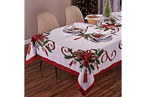 Kadut Christmas Ribbon Tablecloth: Elegance for Your Festive Feasts