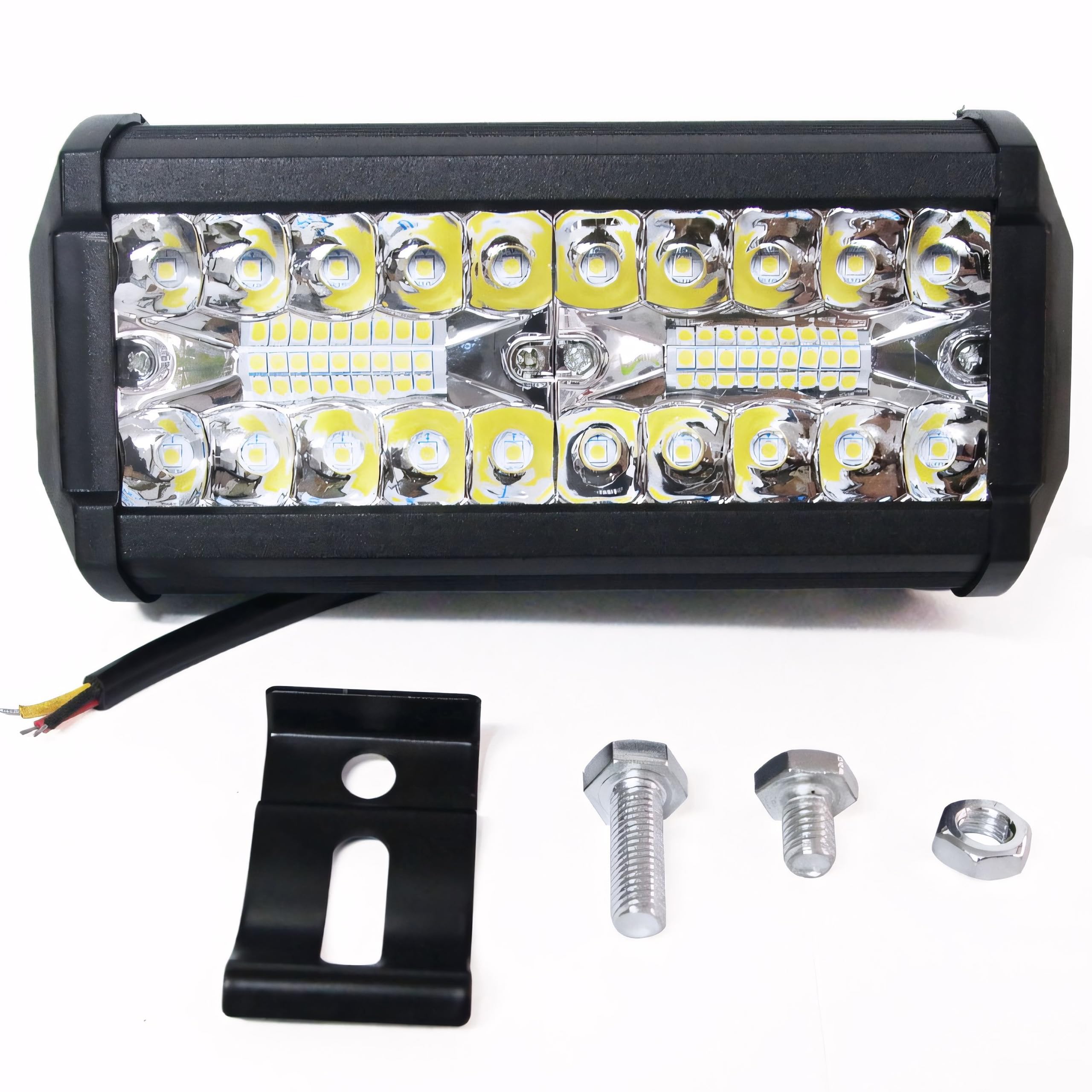 Retoo Foco LED Trabajo Exterior 120 W 12 V 40 LED Impermeable Faros Auxiliares Moto Off Road