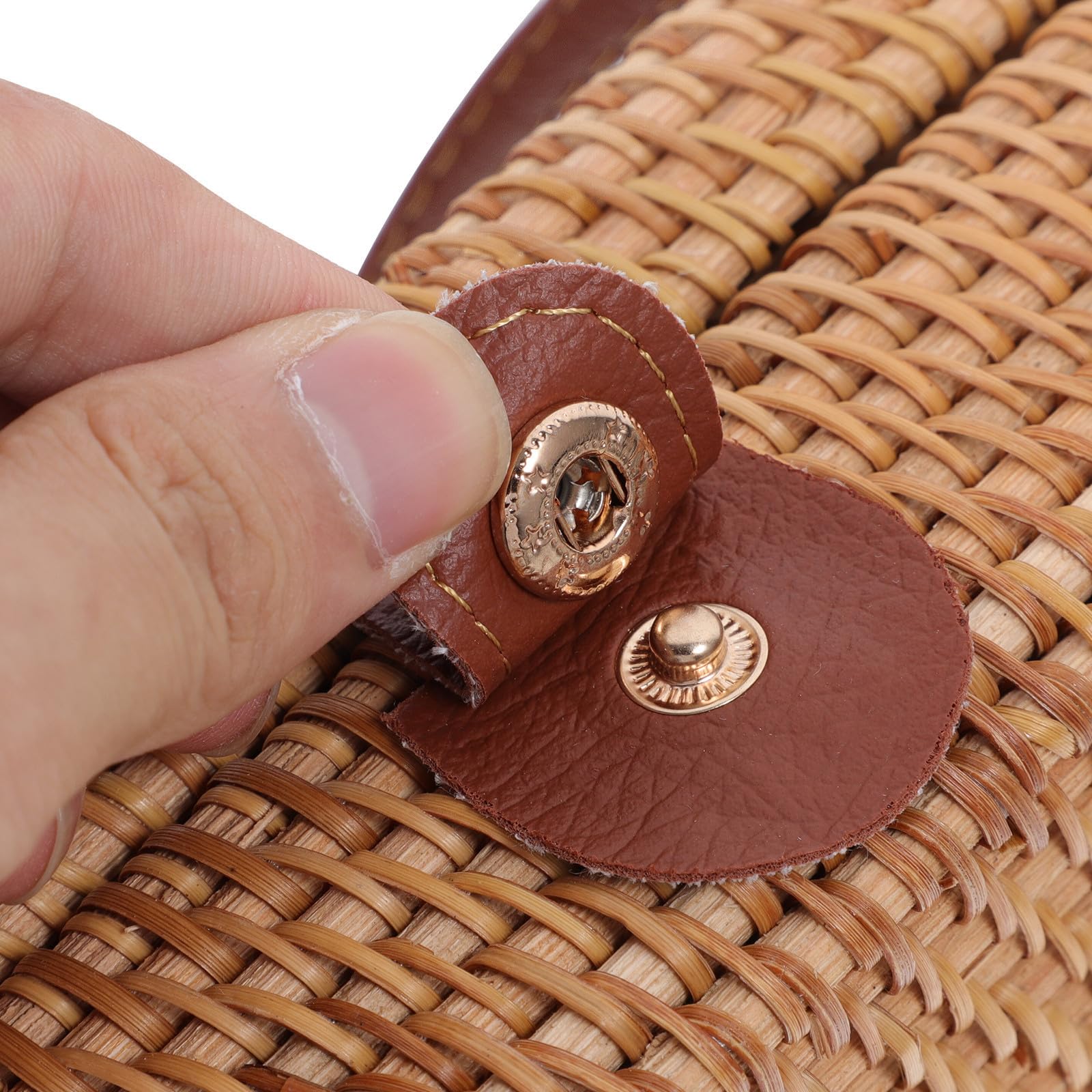 Happyyami Ratán Tejido Bolso Bandolera Mini Bolso, para Mujer