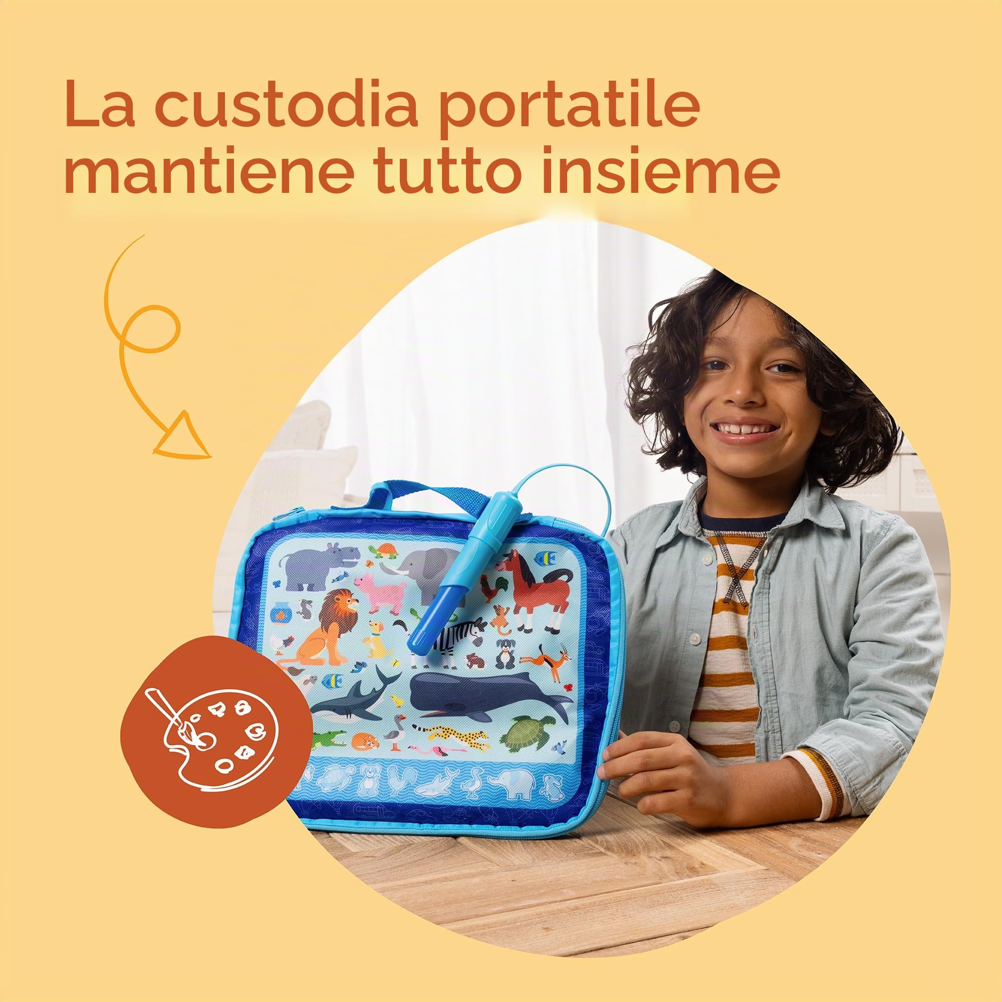 Melissa & Doug Water Wow Set da Disegno Multi attività Portatile con Colori a Sorpresa, Giocattolo da Viaggio Adatto dai 3 Anni in su