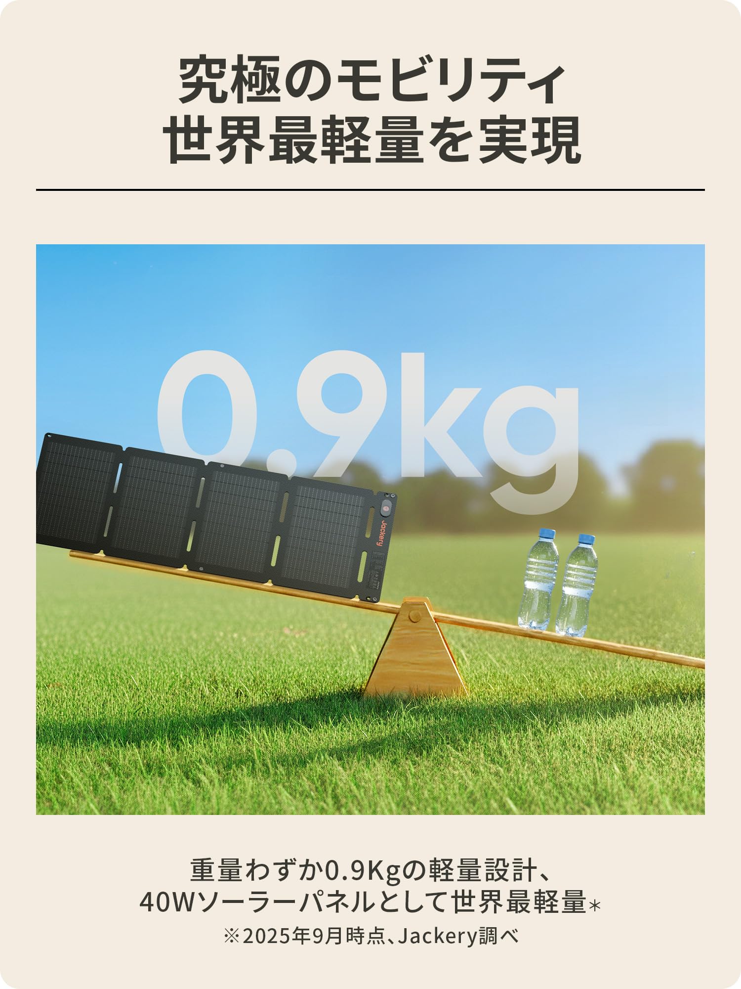 Amazon.co.jp: Jackery SolarSaga 40 Air ソーラーパネル 40W 太陽光