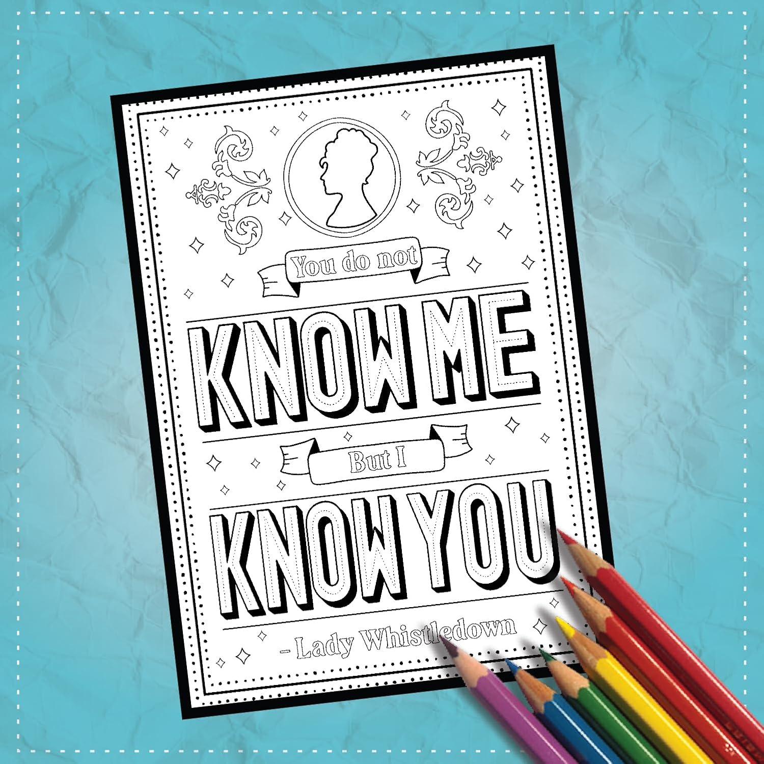 Coloring Broadway - Bridgerton Inspired Coloring Pages (Set of 4), Dearest Readers Musical Theater Merchandise, Printed on Matte Card Stock (8 1/2” x 11”), Ideal Gift for a Broadway Theater Lover - Image 6