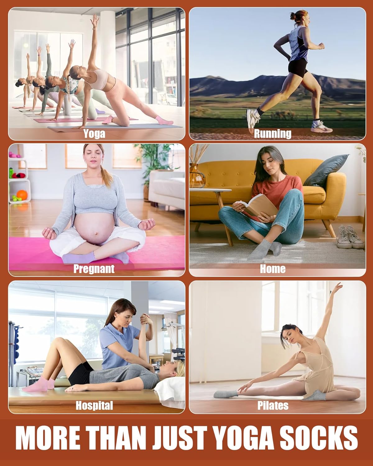 Non Slip Grip Yoga Socks for Women Breathable Cute Ruffle Ankle Socks for Yoga, Pilates, Barre Workouts - Image 6