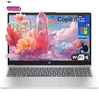 HP Touchscreen Laptop Computer for College Student Home Study & Business, 32GB RAM, 1TB PCIe SSD, 13th Gen Intel Core (Beat i5-1155G7), 15.6", WiFi 6, HDMI, Windows 11 Pro, Tichang Type-C HUB - Amazon product rated Grade A