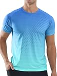 Veepro T-shirts hommes Quick Dry Short Sleeve Crew Gym Entraînement de gymnastique Courir Tee Shirt Lightweight Atheltic Tops