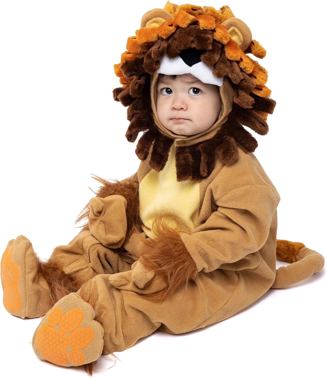 Spooktacular Creations Halloween Baby Lion Costume, Toddler Lion Costume for Infant Kids Halloween Animal Dress up Party - Image 3