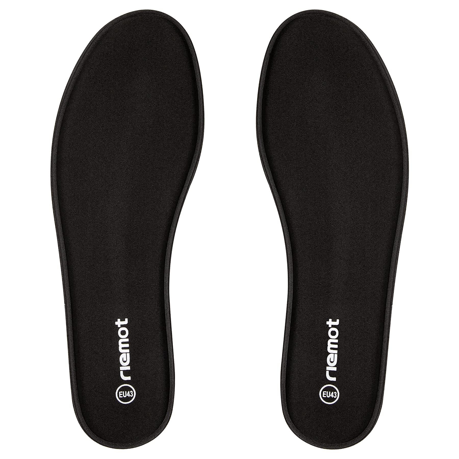 riemot Memory Foam Insoles for Men, Comfort Cushioning Shoe Inserts, Super Soft Replacement Innersoles for Sneakers Slippers Boots, Breathable Full Length Shoe Insoles Black EU 44, 13 Women/11 Men