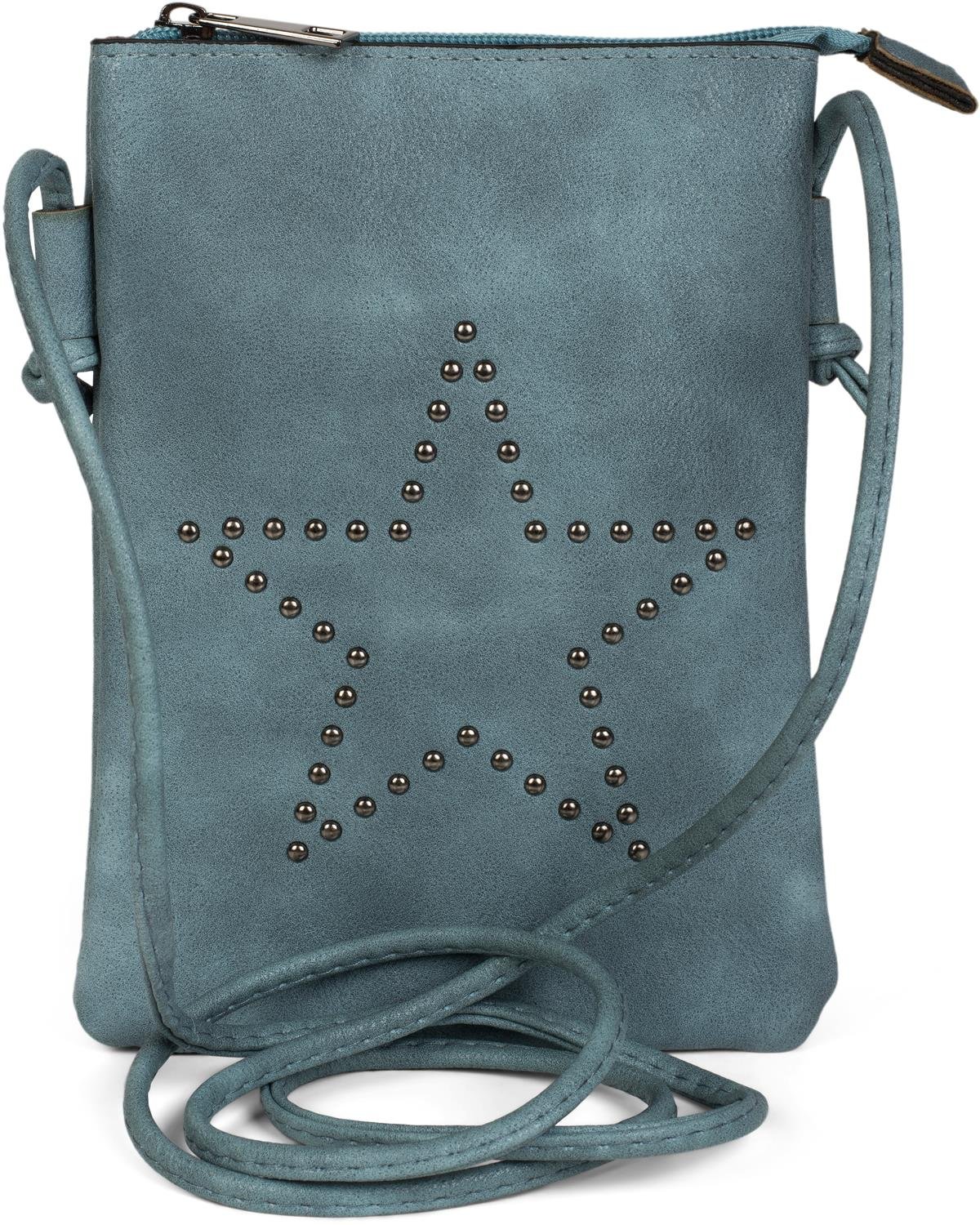 mini shoulder bag with studs in a star formation, shoulder bag, handbag, bag, ladies 02012235