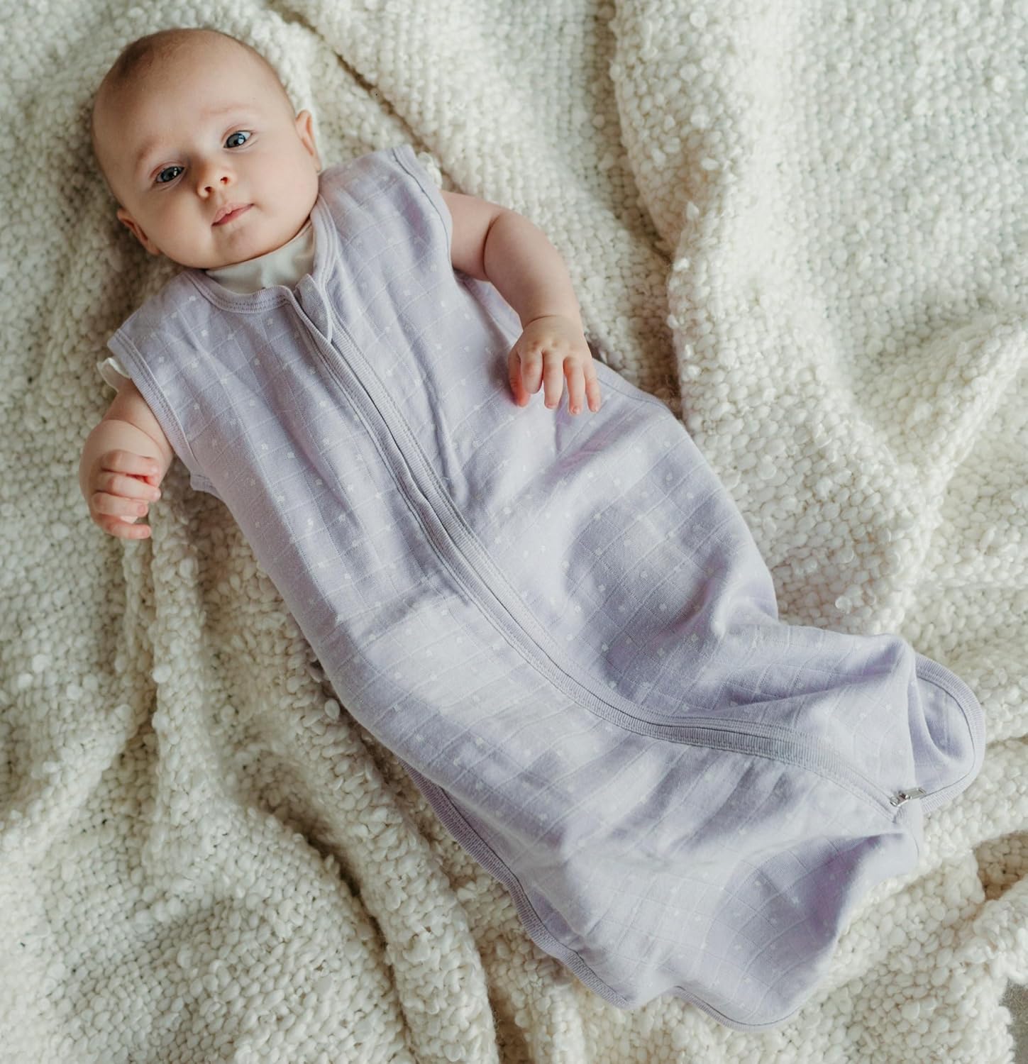 Under the Nile Organic Cotton Muslin Wearable Blanket - Clouds - 0-6 Month