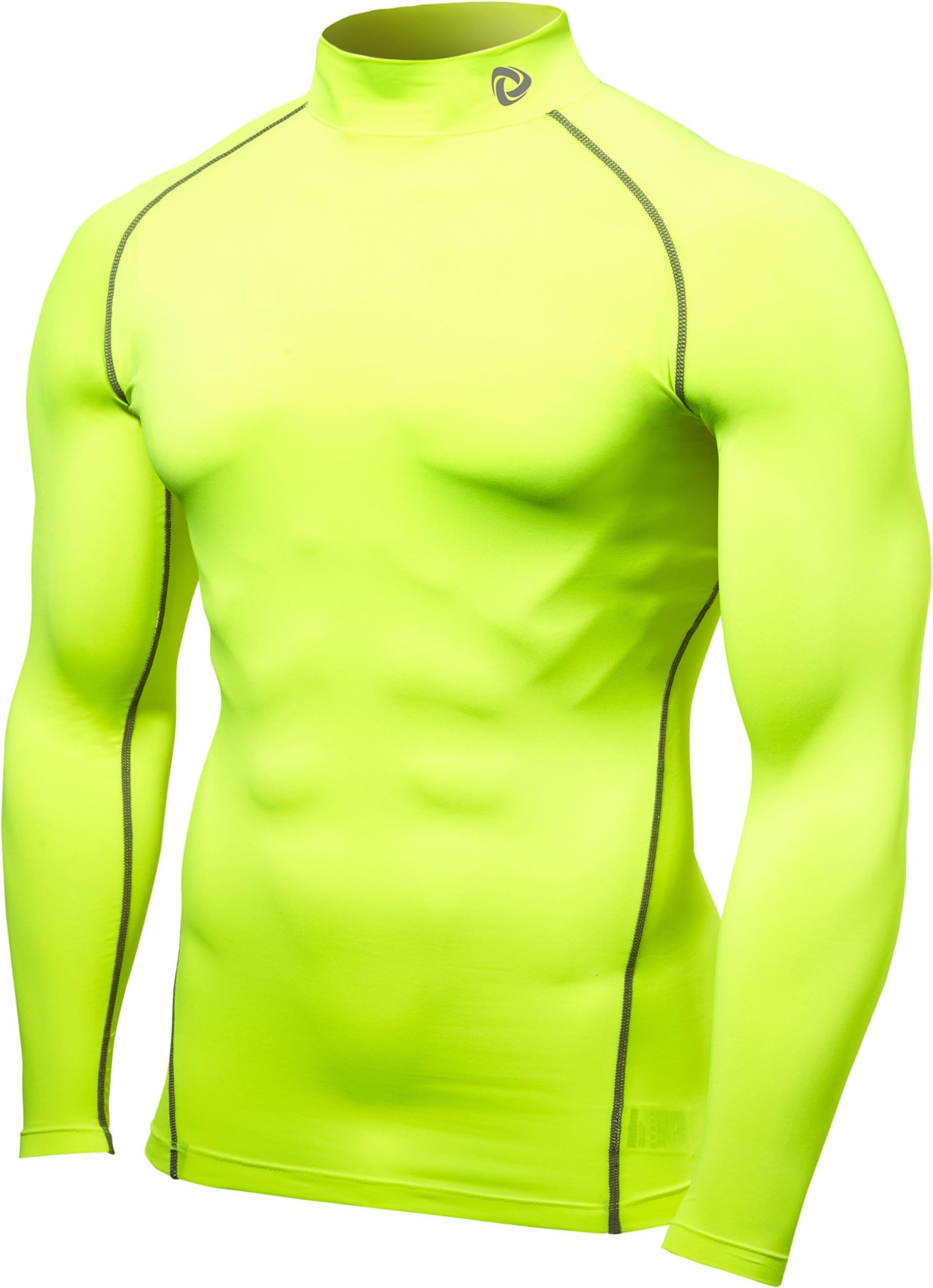SSTM-T11-CTG_Small j-M Tesla MEN's Cool Mock Compression long sleeve quick dry Running sports Baselayer Underwear underlayer flexible soccer baseball skin clothe