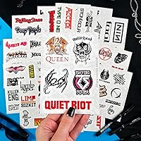 Vista 5 de BulbaCraft 100 piezas de calcomanías clásicas de rock, calcomanías de rock and roll, calcomanías de bandas rockabilly, regalos clásicos