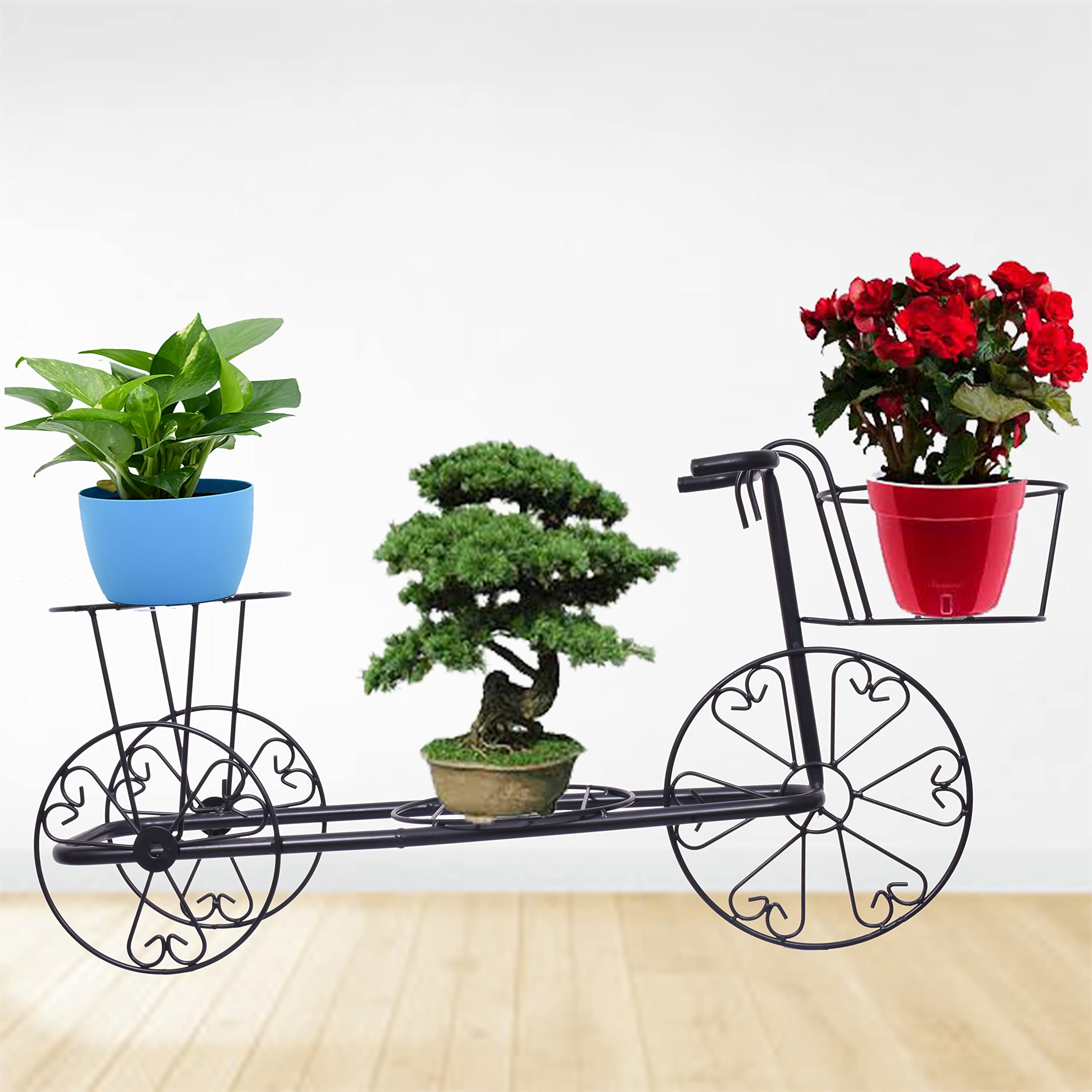 D&V ENGINEERING - Creative in innovation 3-Tiered Indoor/Outdoor Tricycle Plant Stand, Pot stand -Black (B0982XV57D) Amazon Price History, Amazon Price Tracker