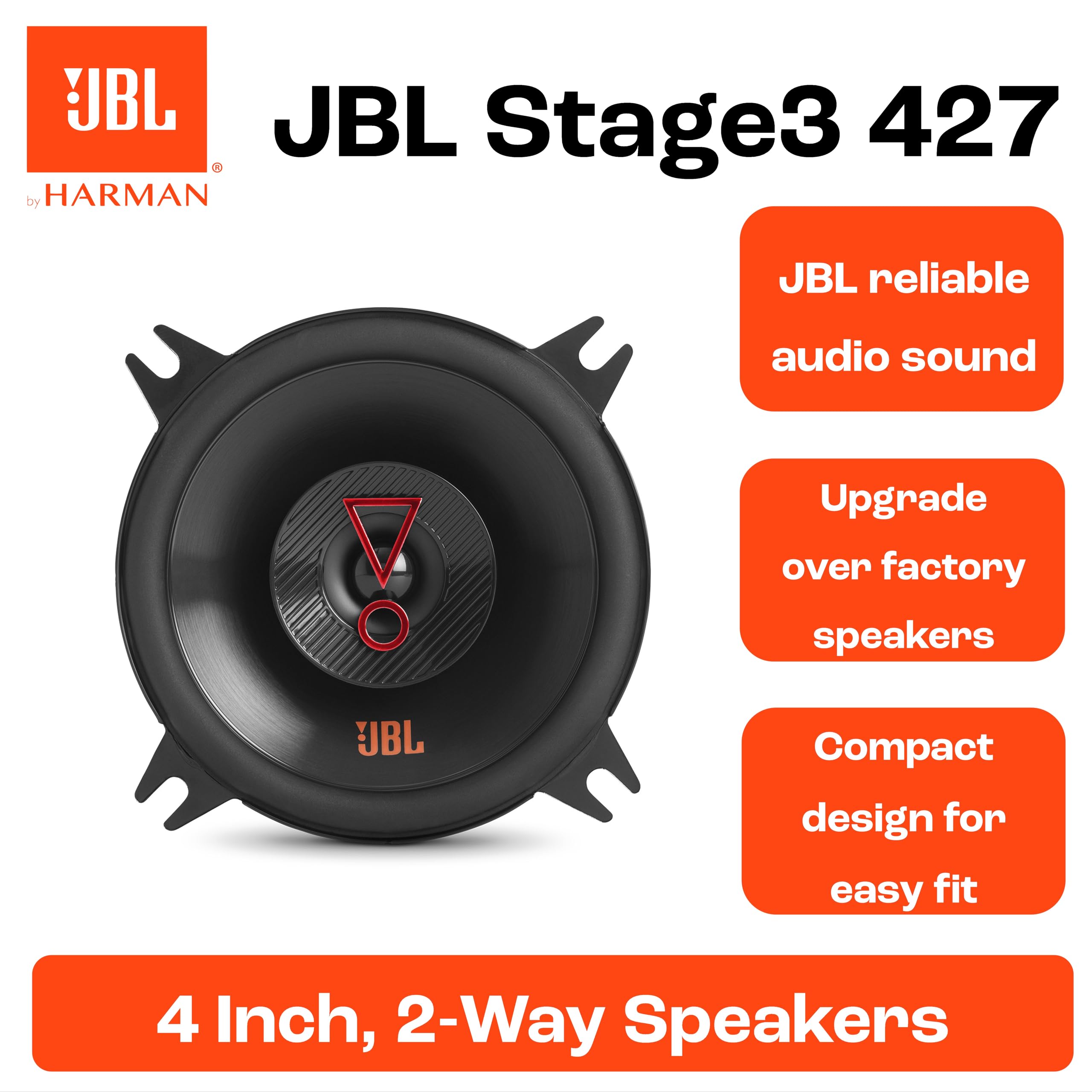 JBL Harman Kardon Stage3 427 2 Yollu Araç Hoparlör Seti - 150 Watt