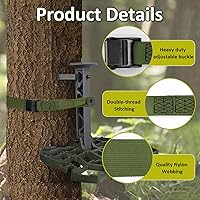 Vista 3 de Correas de repuesto para palos de escalada de caza, soporte de árbol resistente, correas de palo de escalada para fijar la mayoría de plataformas