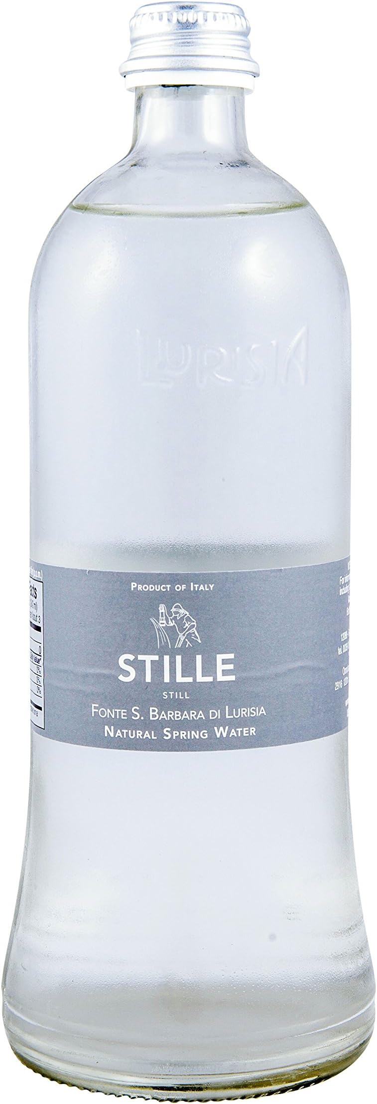 Alu Stille Non Sparkling Premium Fine Dining Italian Table Water, 25.5-oz (750 ml) Case Of 12 Glass Bottles With Aluminum Caps