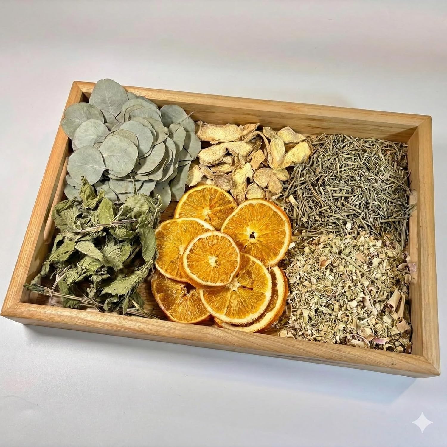Healing Herbs Simmer Pot Potpourri with Eucalyptus, Rosemary, Ginger, Orange, Lemongrass and Mint, Electric Simmer Pot Mix for Stove Potpourri Gifts for Holiday, Christmas, Halloween