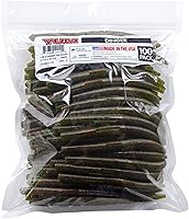 YUM Dinger 5 Inch Classic Worm Soft Plastic Bass Lures 100 Pack - Versatile Texas Carolina Wacky Rig Fishing Bait