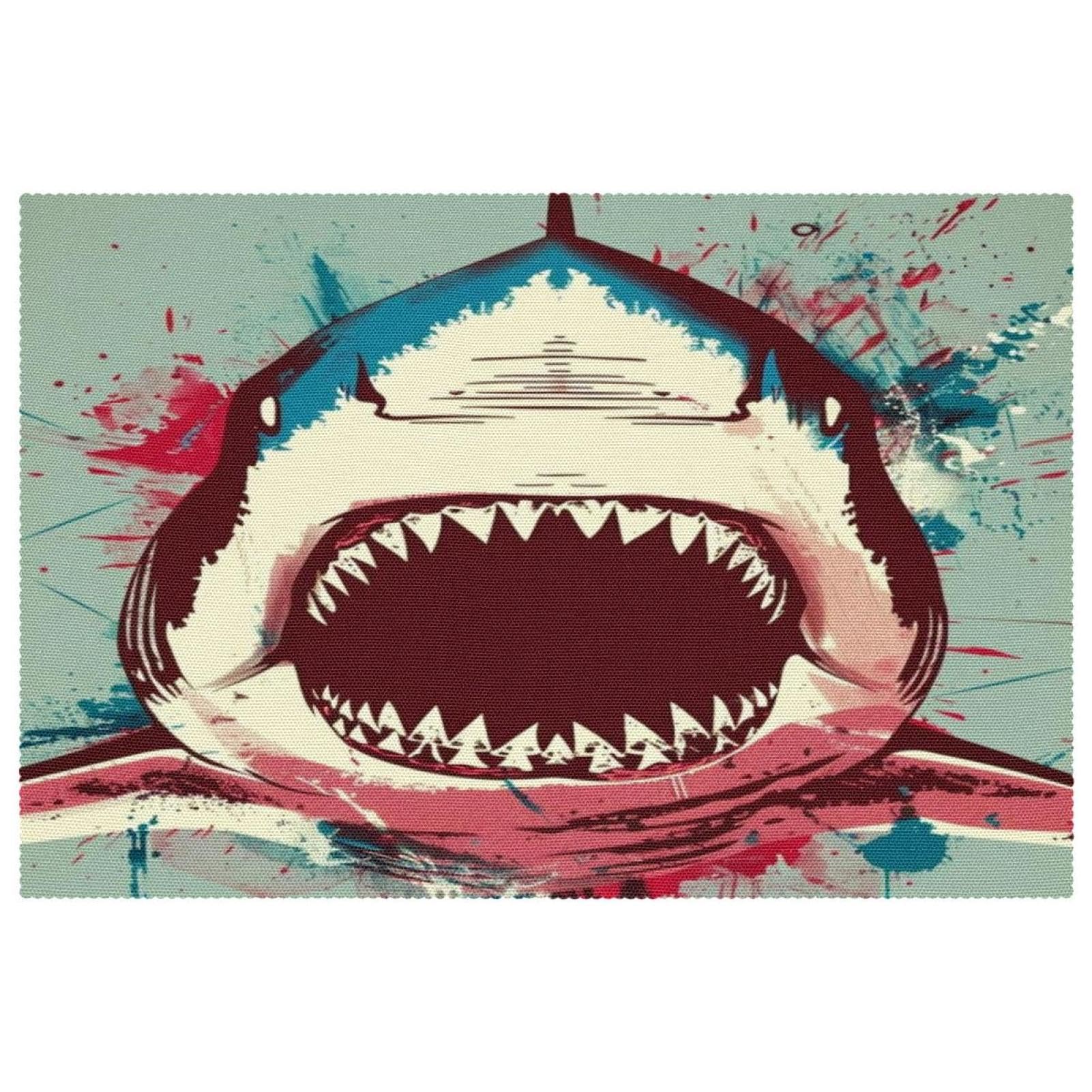 Sets de table Angry Shark anti-rayures pour protéger vos meubles