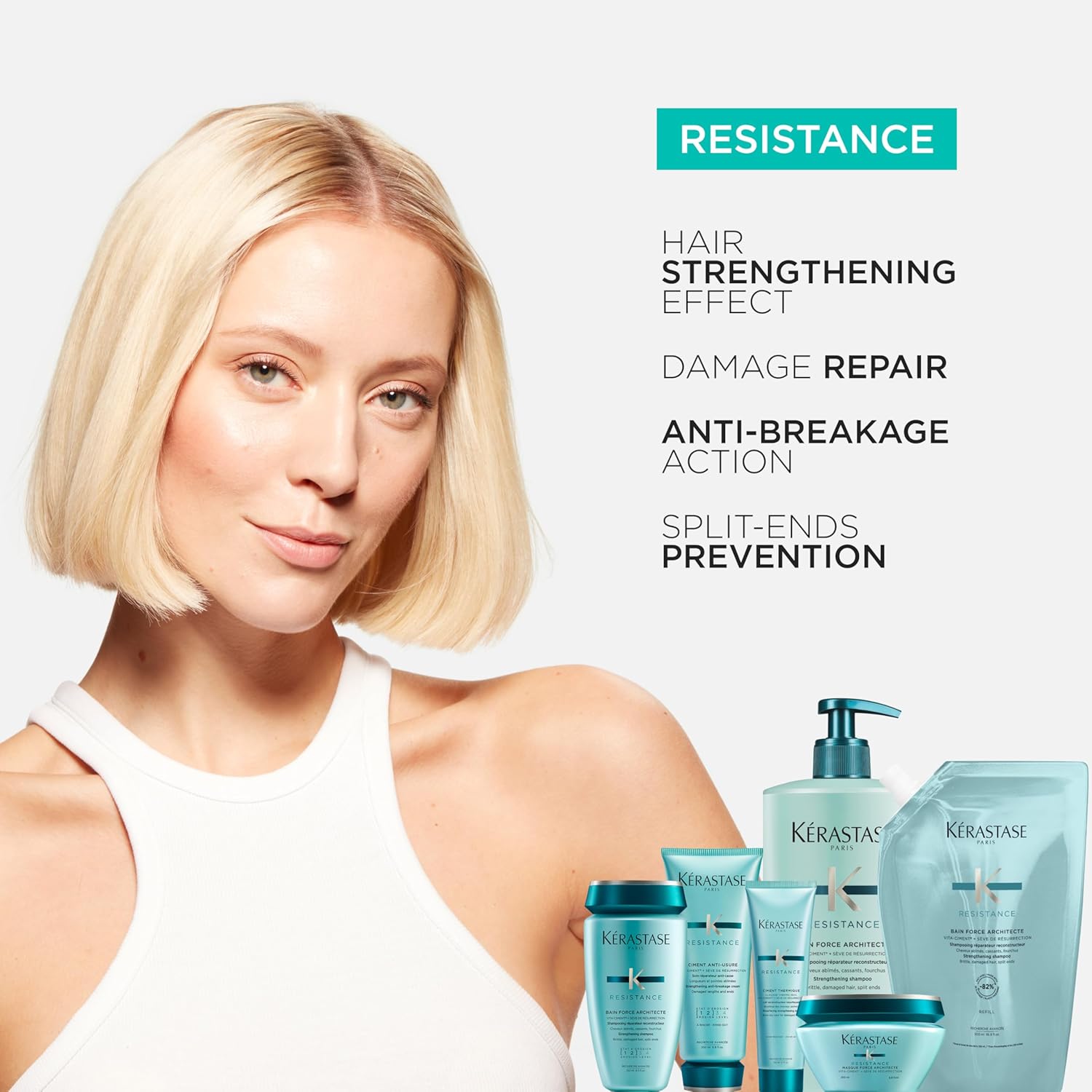 Kerastase Resistance Force Architecte Shampoo - Reconstructing Repair Shampoo For Weak and Damaged Hair, Formulated With Pro-Keratine Complex - Image 5