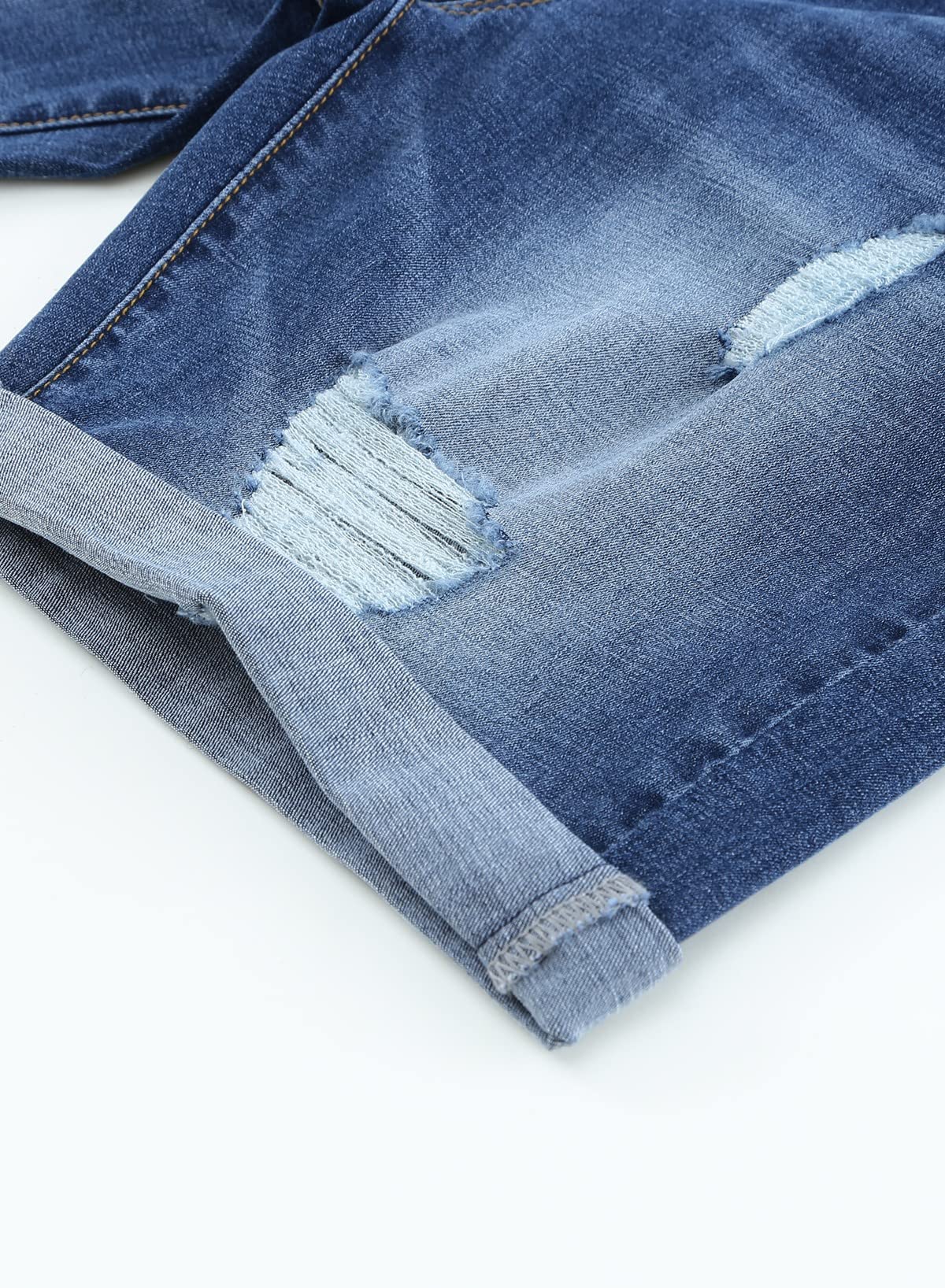 JMIERR Kurze Hosen Herren Jeans Shorts Baumwolle Casual Stretch Herren Shorts Sommer Denim Western Hose für Männer