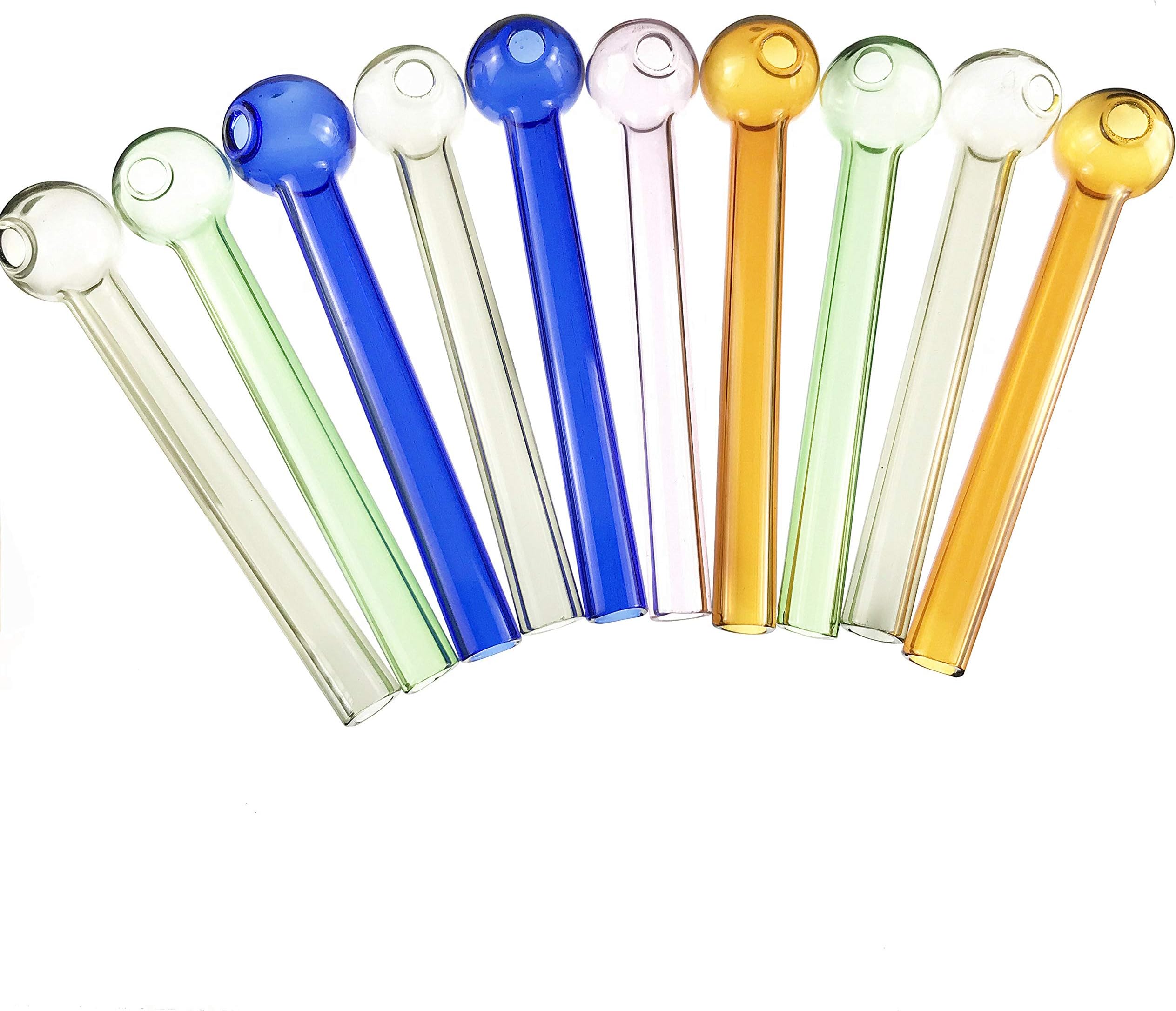 XcaAC 4.5inches Colorful Resistant Heat Oil Lamp Pieces (10PCS)