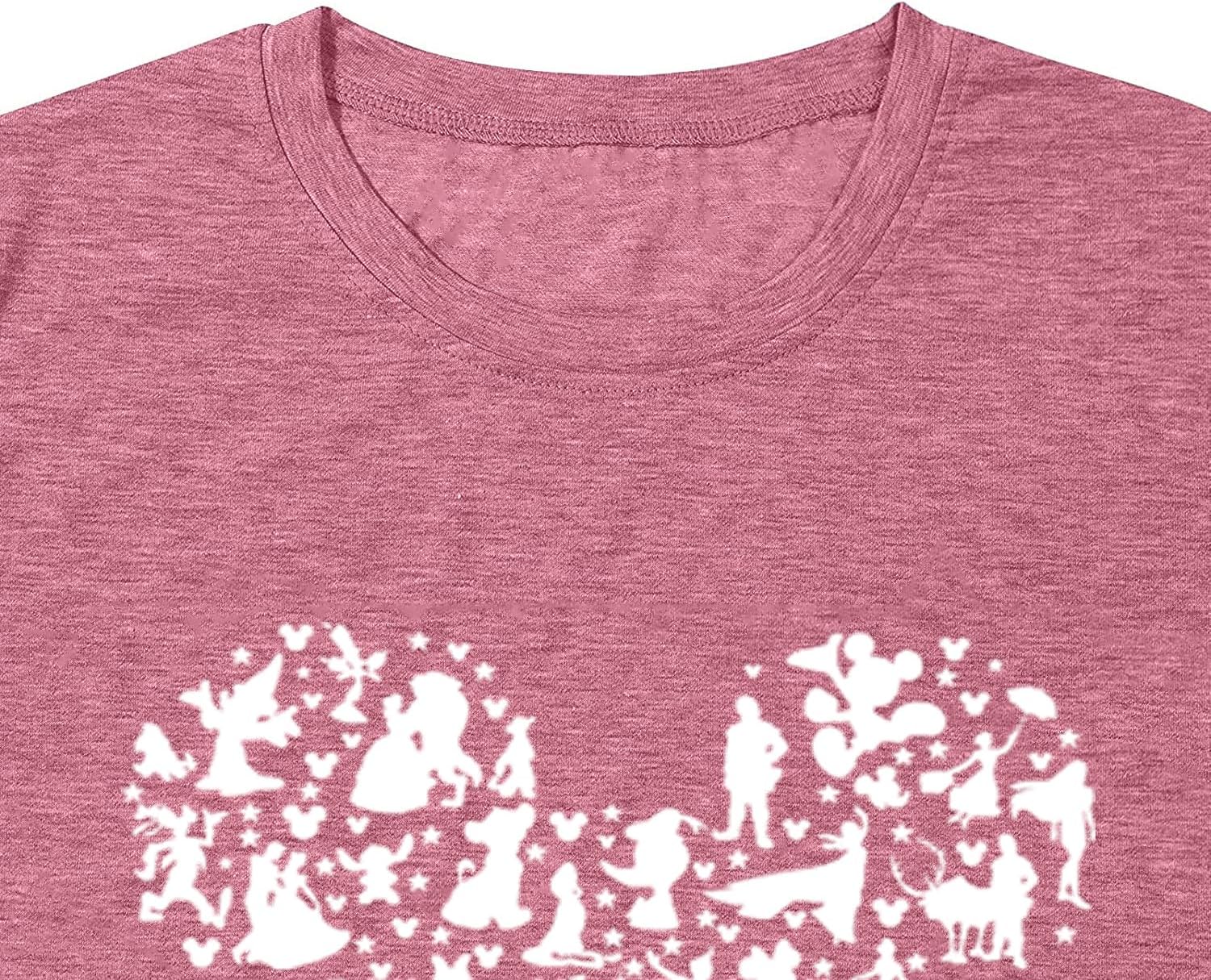 Women Magic Kingdom Castle Shirt Castle Fairy Graphic Tee Women Casual Vacation Holiday Short Sleeve Tee Top - Image 4