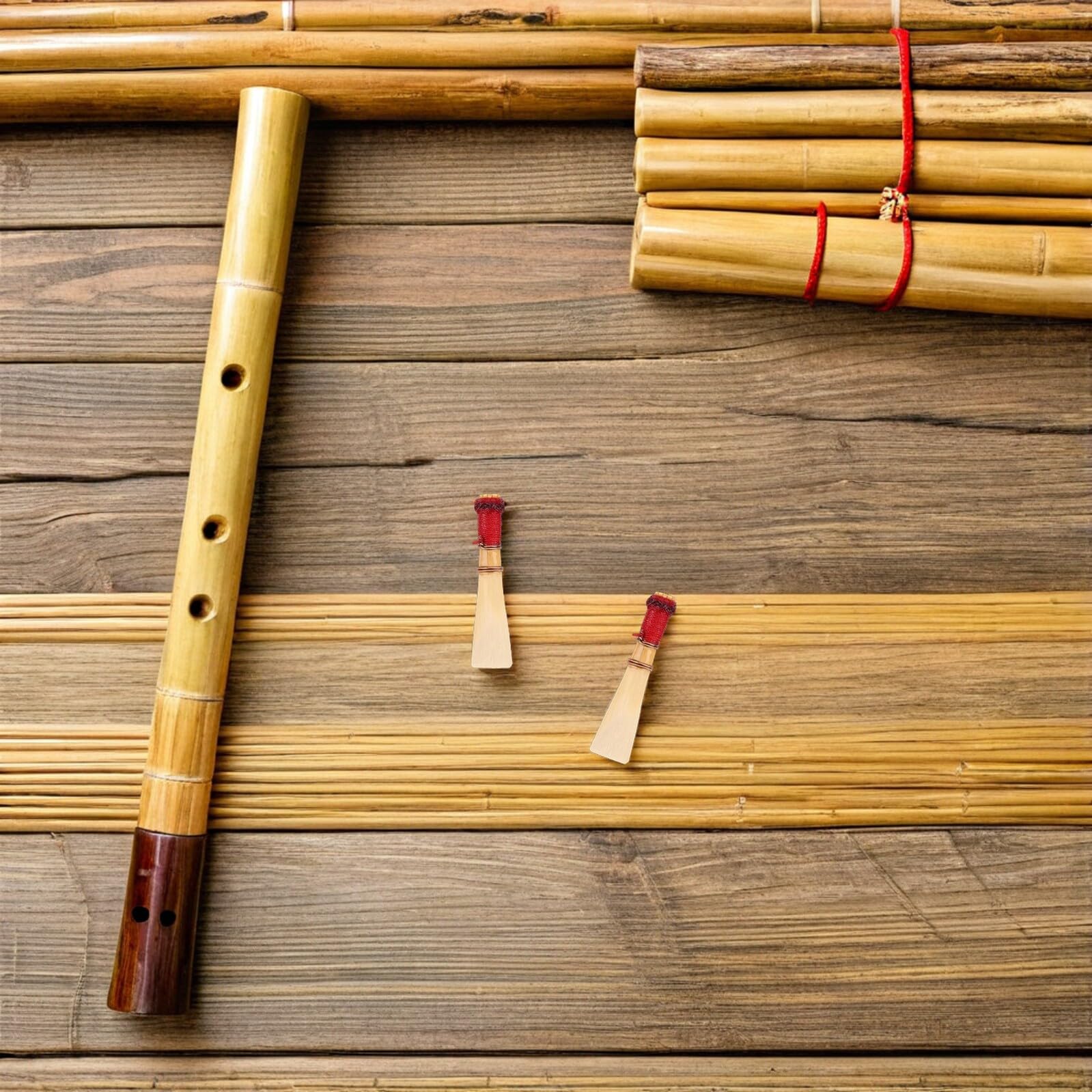 Ance per Fagotto Morbide 5 Pezzi, Ricambio Strumenti Fiato | Legno di Canna, Custodia Inclusa, Adatte a Musicisti Principianti e Professionisti D’orchestra