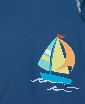 Little Me Clothes for Baby Boys' Long Sleeve Rash Guard, 6 Months - 4 Toddler