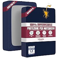 Utopia Bedding Coprimaterasso Matrimoniale Impermeabile 160 x 200 x 30 cm