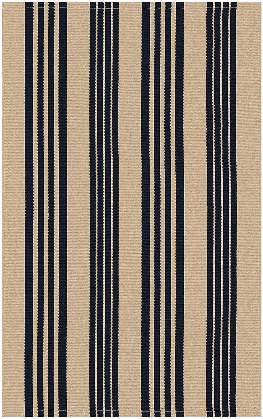 KILOCOCO Striped Rug 3'X5' Front Door Mat Outdoor Welcome Mats Rugs Outdoor Cotton Washable Front Porch Rug Layered Doormats for Kitchen/Farmhouse/Entryway/Patio, Brown - Image 9