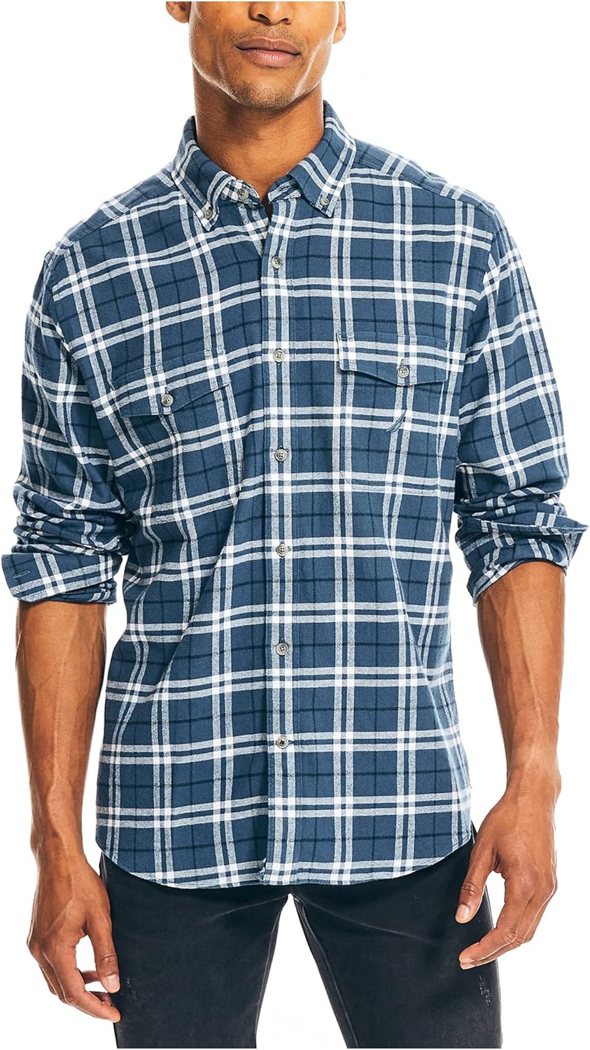 Nautica Dri Fit Button Down Dress Shirt Nautica Slim Fit Mens