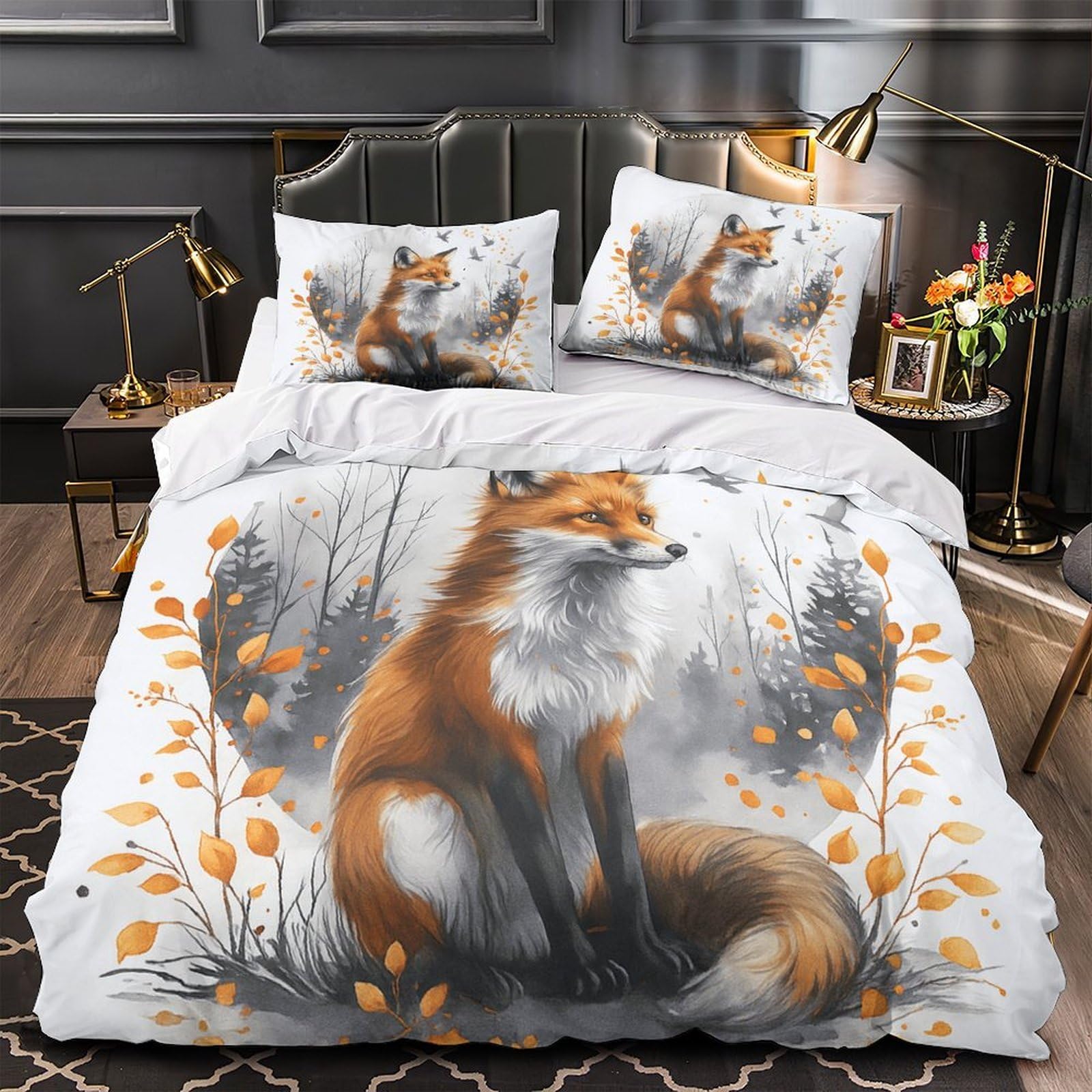 Parure de lit marbre 3D housse de couette double super douce et respirante