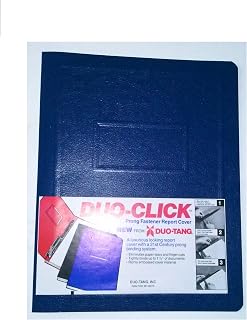 Duo Tang Duo Click 57358-23 Dark Blue Report Cover 8 1/2" x 11" Prong Fastener Sold in Units of 3