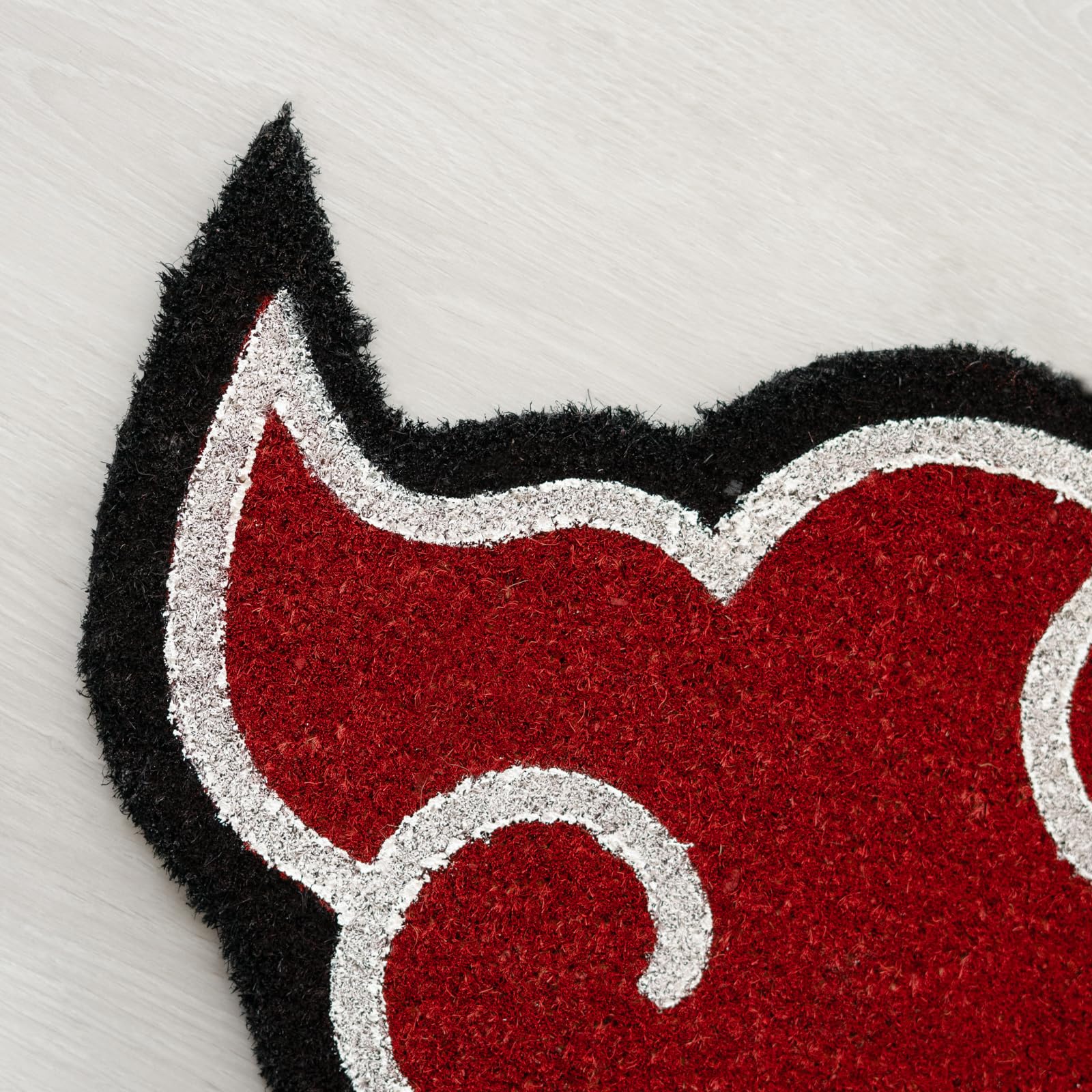 Pyramid Europe Naruto Door Mat (Akatsuki Symbol Design) Coconut Door Mat, Outdoor and Indoor 60cm x 40cm - Official Licensed Product