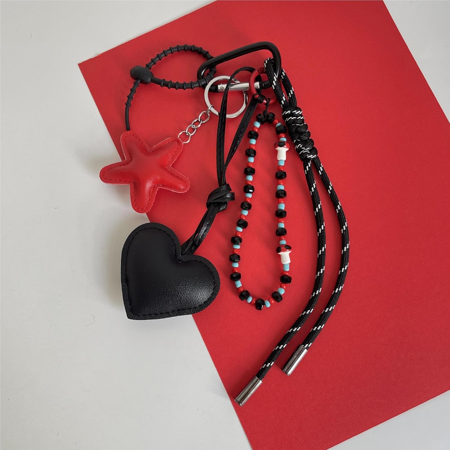 QTMY Cute Braided Keychain Bag Charms for Handbag Purse Backpack Accessories Bogg Bag,338 - Image 5