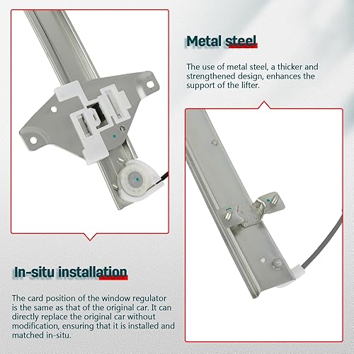 Miniatura 5 de FINDAUTO Elevalunas eléctrico trasero izquierdo del lado del conductor para 2007-2011 para Chevrolet Aveo, 2007 2009 2010 para Pontiac G3 751-094