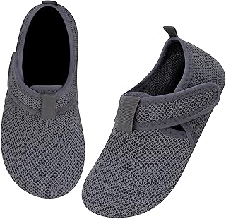 Kyopp Slippers for Children, Boys and Girls, with Elasticated Band, Velcro, Barefoot Shoes, Nursery, Non-Slip Slippers wit...