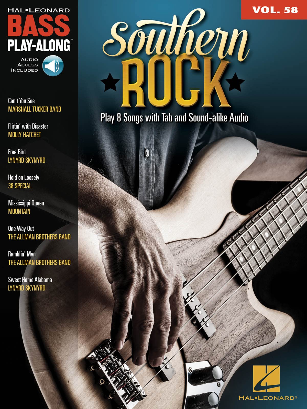 Southern Rock: Bass Play-Along Volume 58 (Hal Leonard Bass Play-Along, 58)