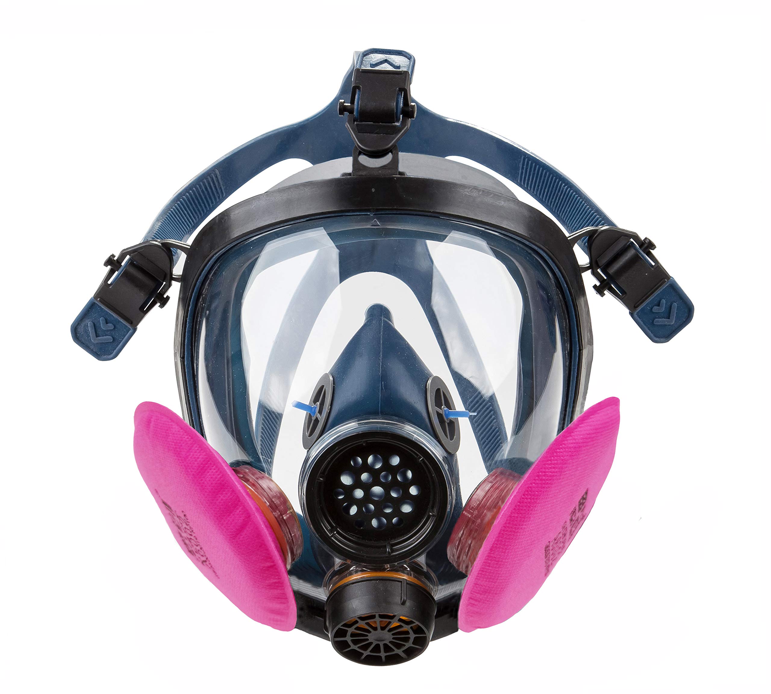 Photo 1 of SYINE Particulate Mask Full Face Mask Safety Respirator for Paint Spraying House Cleaning Dustproof Protection with 1 Pair Filters,1 Set