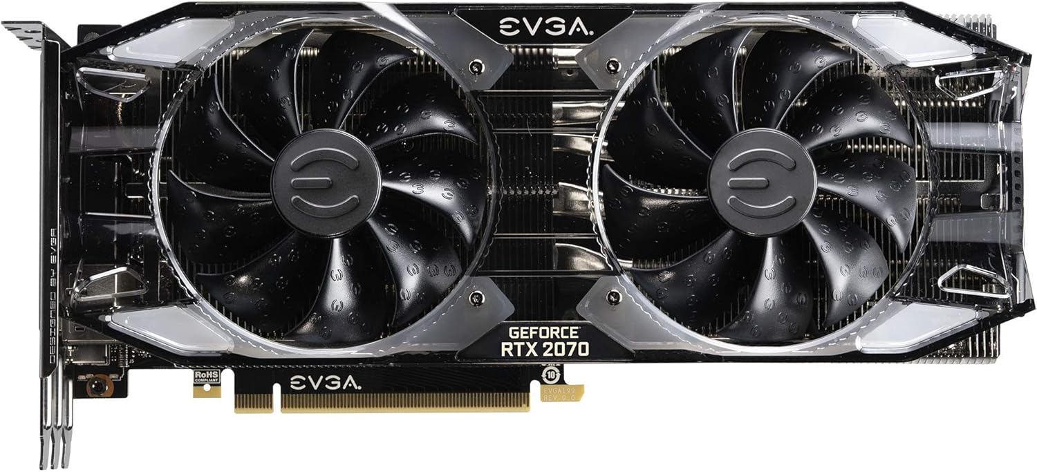 EVGA GeForce RTX 2070 XC ULTRA GAMING, 8GB GDDR6, Dual HDB Fans & RGB LED Graphics Card 08G-P4-2173-KR (Renewed)