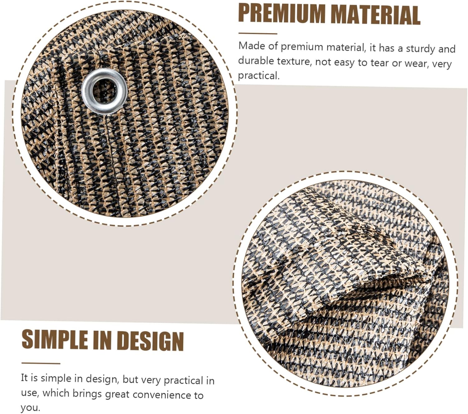 Garden Shade Cloth Breathable Outdoor Sunshade Net for Pools Patios and Yards Hdpe Mesh Canopy for Sun and Cooling