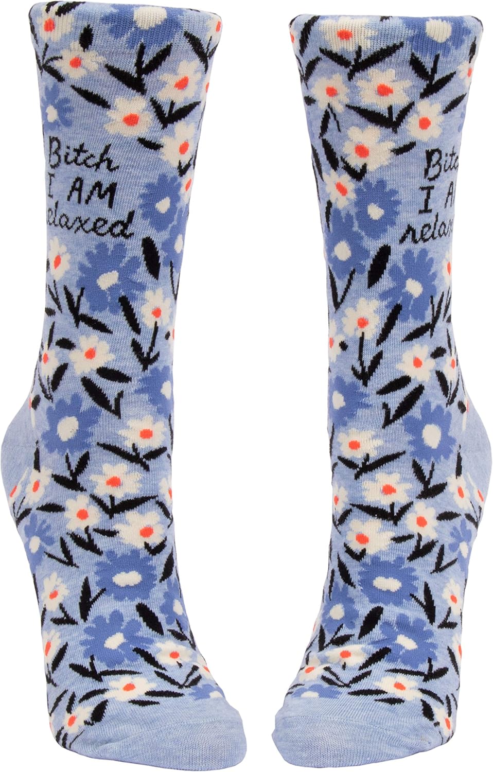 Blue Q Women's Funny Novelty Crazy Crew Socks with Sayings - Image 3