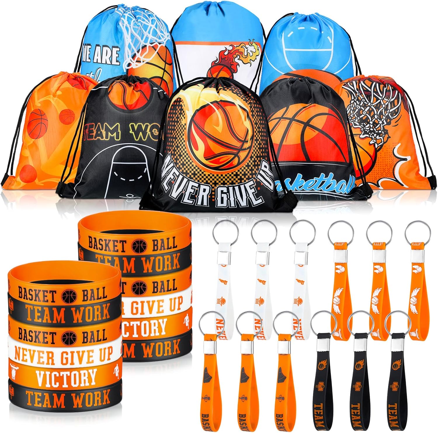 Basketball Party Favors Basketball Drawstring Bags Basketball Silicone