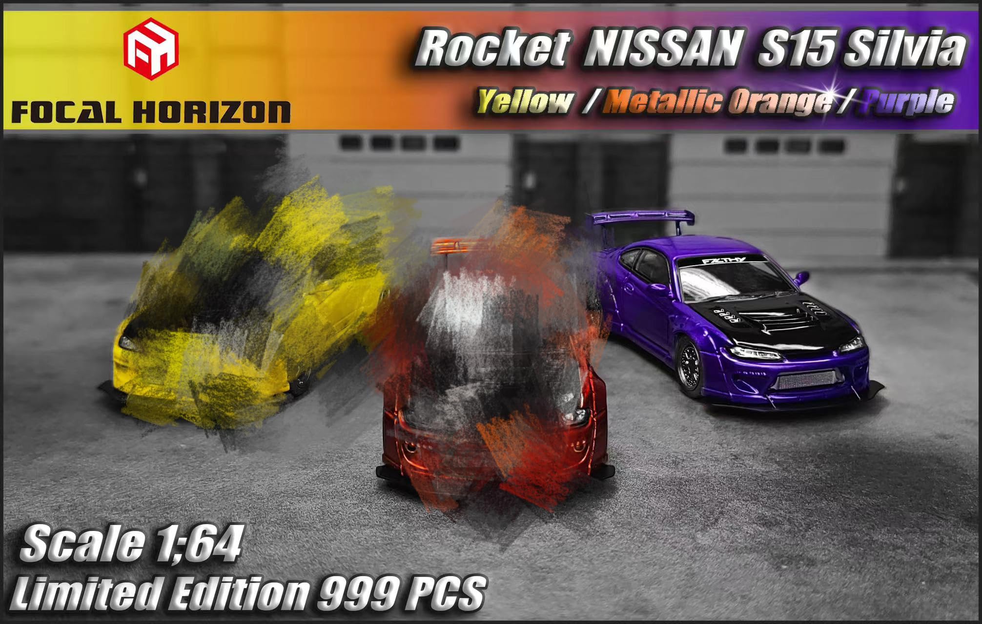 Amazon | 1/64 Focal Horizon Silvia Rocket bunny pandem S15