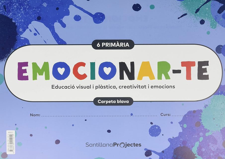 Portada de Plastica 6º Educacion Primaria Azul Quadern + Fichas Serie Emocio Nart