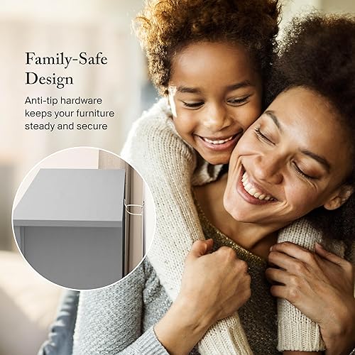 Miniatura 7 de Bush Furniture, Salinas - Estantería de 5 niveles en acabado gris Cape Cod