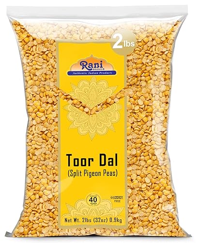 Rani Toor Dal Split Pigeon Peas 32 oz 2 libras 3199oz Todo natural apto para gluten sin OMG vegano origen indio