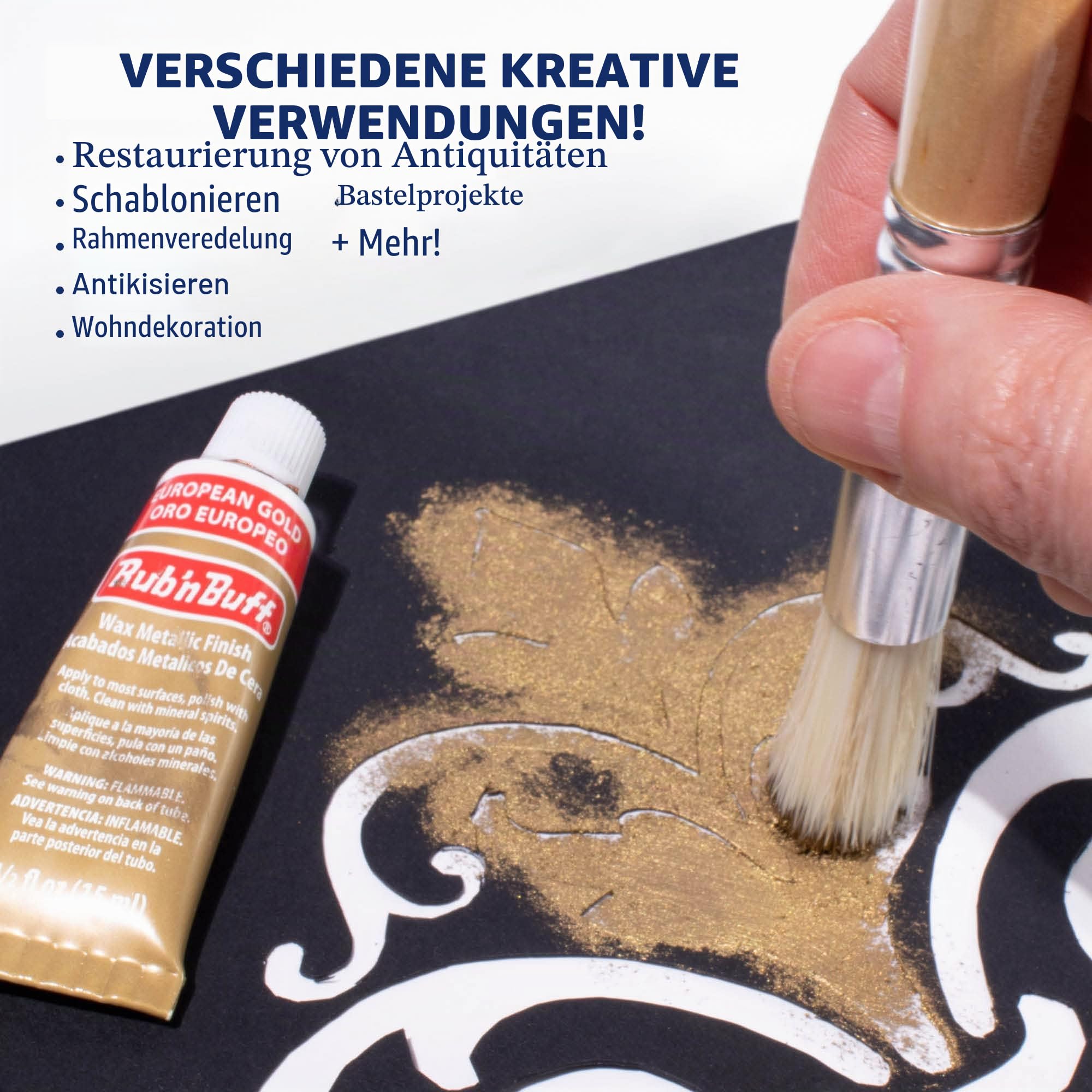 Amaco Rub 'n Buff, europäische Gold