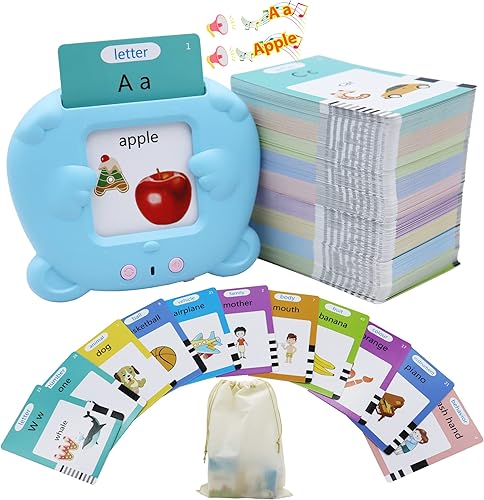 MAYAPHILOS 224 palabras del alfabeto hablando tarjetas didácticas para niños de 3 a 8 años juguete educativo interactivo para niños y niñas regalos