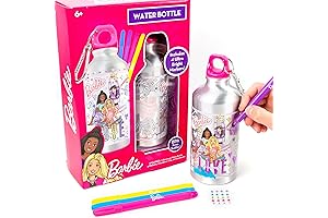 Horizon Group USA Barbie Color Your Own Water Bottle